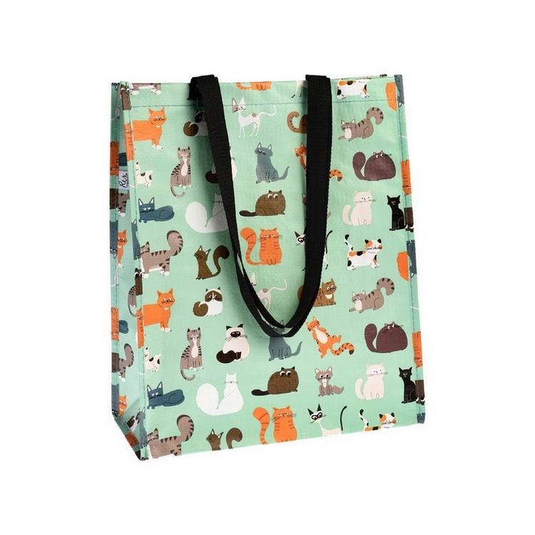 《Rex LONDON》環保購物袋(貓派對) | 購物袋 環保袋 收納袋 手提袋-細節圖2