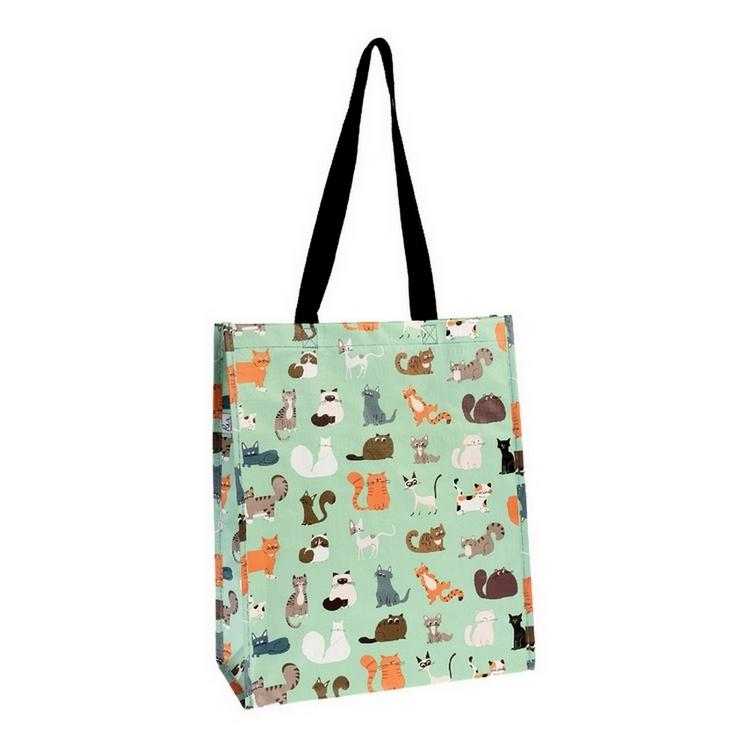 《Rex LONDON》環保購物袋(貓派對) | 購物袋 環保袋 收納袋 手提袋-細節圖4