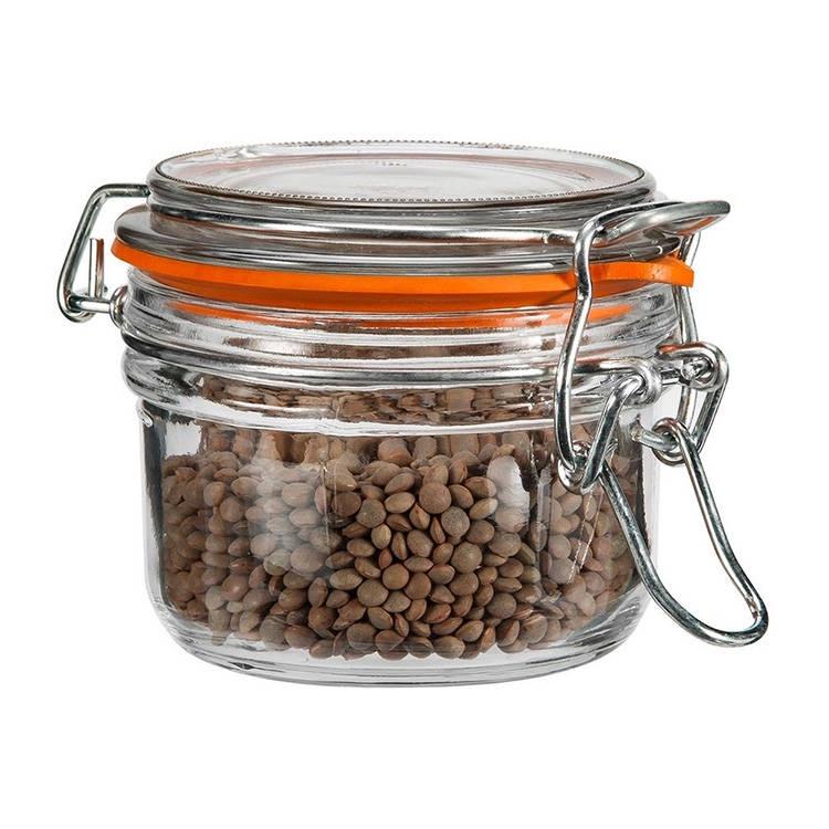《Anchor Hocking》扣式玻璃密封罐(橘160ml) | 保鮮罐 咖啡罐 收納罐 零食罐 儲物罐-細節圖2