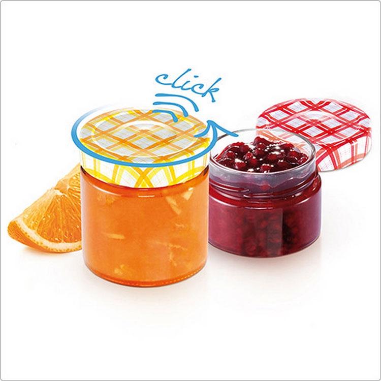 《tescoma》格紋玻璃密封罐6入(125ml) | 保鮮罐 咖啡罐 收納罐 零食罐 儲物罐-細節圖6