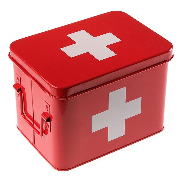 《VERSA》5格急救收納盒(紅) | 整理籃 置物籃 儲物箱-細節圖2