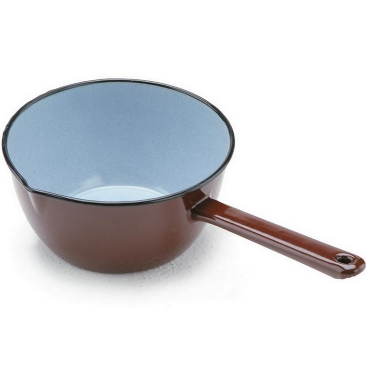 《ibili》琺瑯牛奶鍋(棕12cm) | 醬汁鍋 煮醬鍋 牛奶鍋-細節圖2