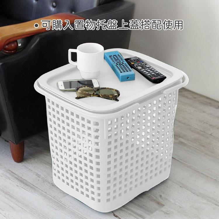 《八幡化成》置物收納提籃(雲朵白38L) | 整理籃 置物籃 儲物箱-細節圖4