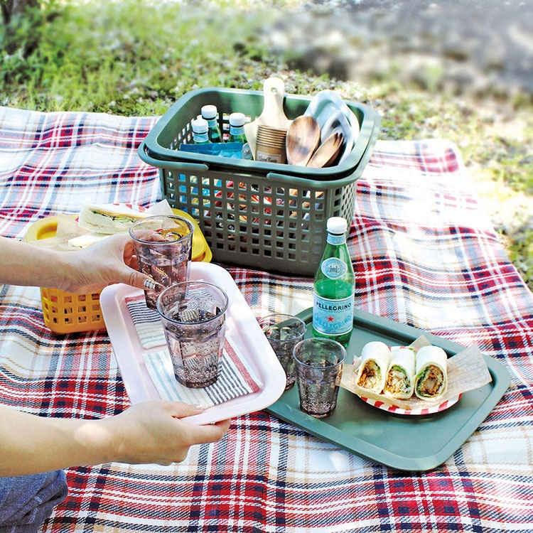 《八幡化成》置物收納提籃(雲朵白38L) | 整理籃 置物籃 儲物箱-細節圖5