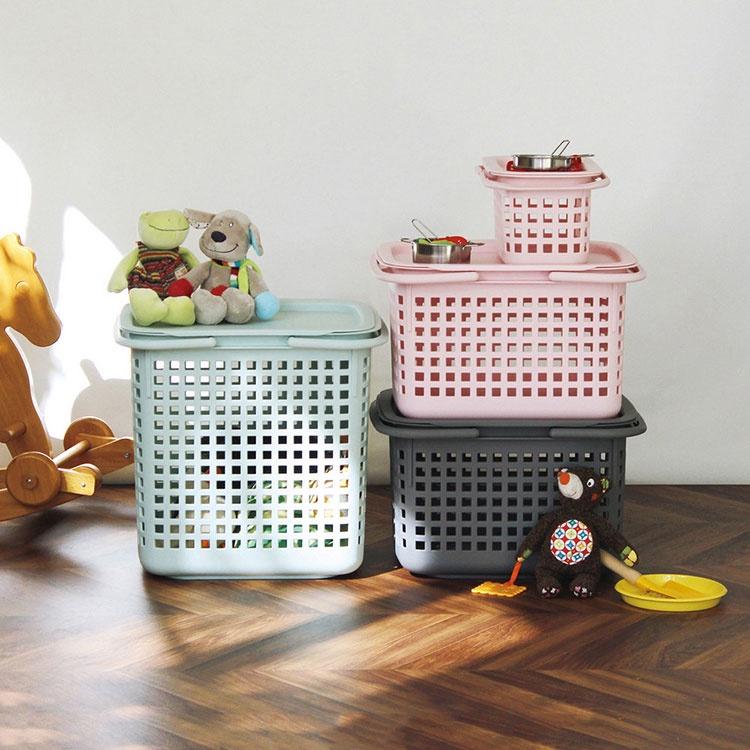 《八幡化成》置物收納提籃(雲朵白38L) | 整理籃 置物籃 儲物箱-細節圖6