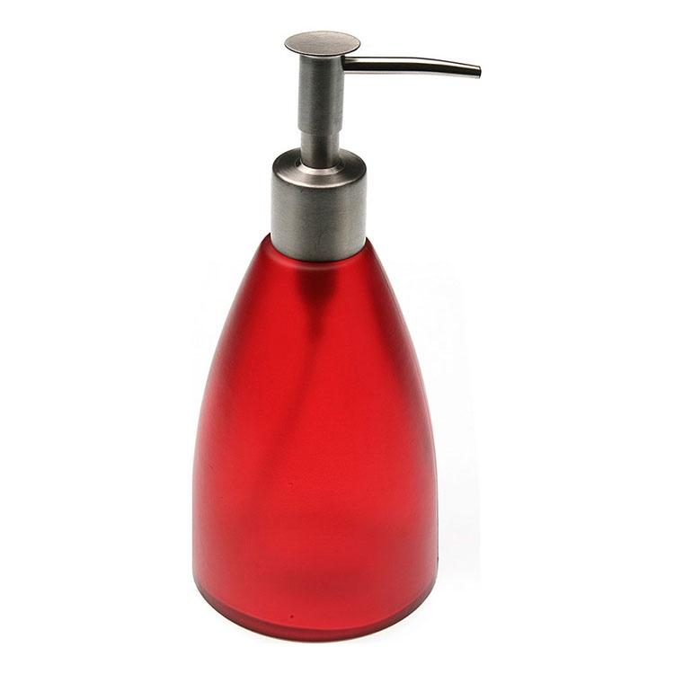 《VERSA》玻璃洗手乳罐(紅250ml) | 按壓瓶 分裝瓶 乳液瓶 沐浴乳罐-細節圖2