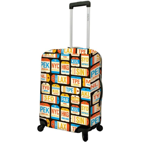 《DQ&amp;CO》24吋行李箱套(城市) | 行李防塵袋 收納袋