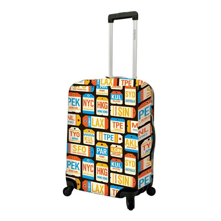 《DQ&CO》24吋行李箱套(城市) | 行李防塵袋 收納袋-細節圖2