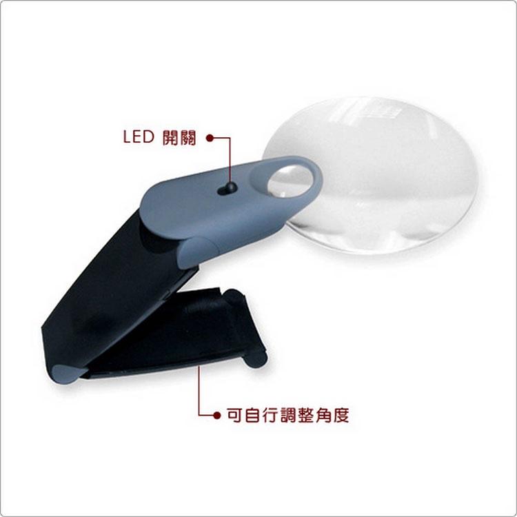 《CARSON》2in1 LED 摺疊無框放大鏡(圓) | 物品觀察 老人閱讀 年長長者 輔助視力-細節圖4
