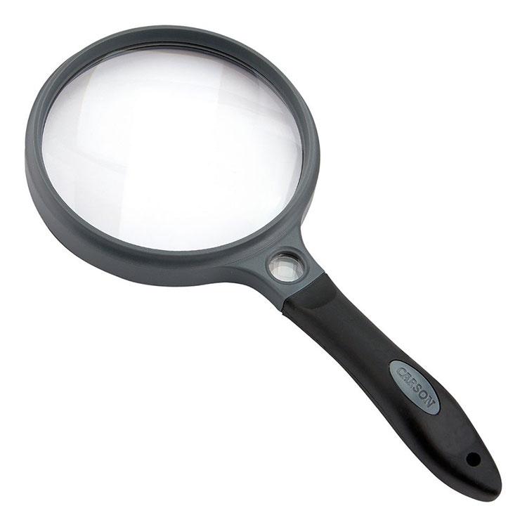 《CARSON》Sure附套聚焦放大鏡(10cm) | 物品觀察 老人閱讀 年長長者 輔助視力-細節圖2