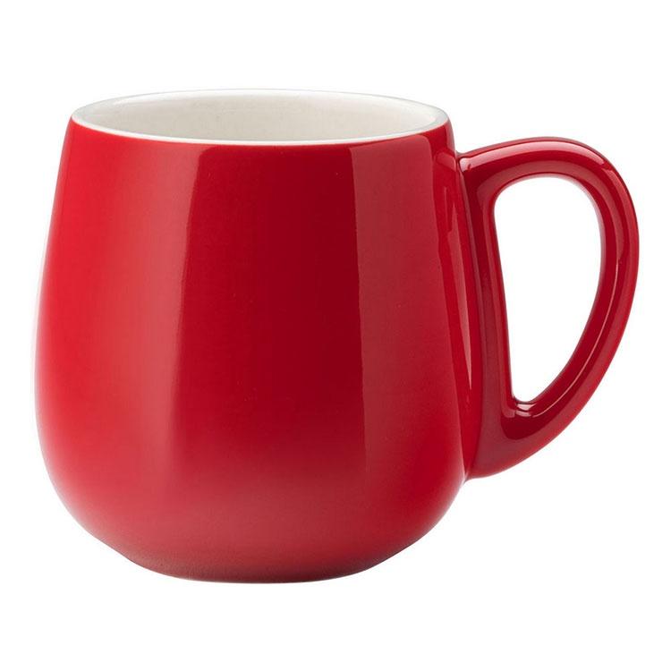 《Utopia》寬肚瓷製馬克杯(紅420ml) | 水杯 茶杯 咖啡杯-細節圖2