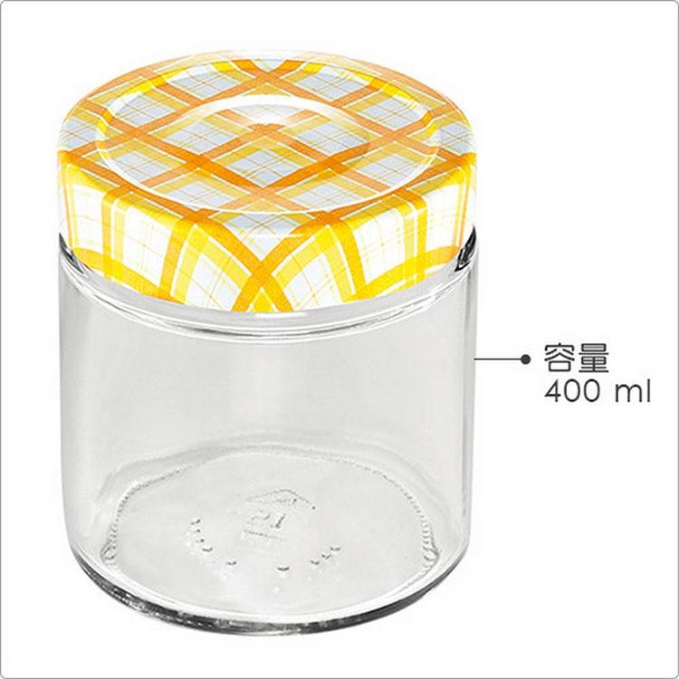 《tescoma》格紋玻璃密封罐3入(400ml) | 保鮮罐 咖啡罐 收納罐 零食罐 儲物罐-細節圖3