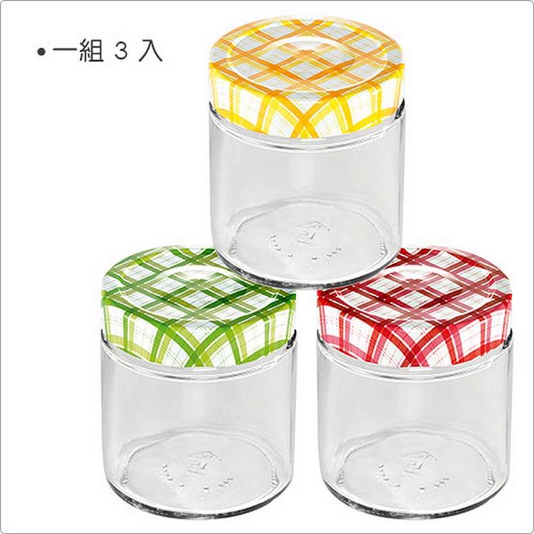 《tescoma》格紋玻璃密封罐3入(400ml) | 保鮮罐 咖啡罐 收納罐 零食罐 儲物罐-細節圖4