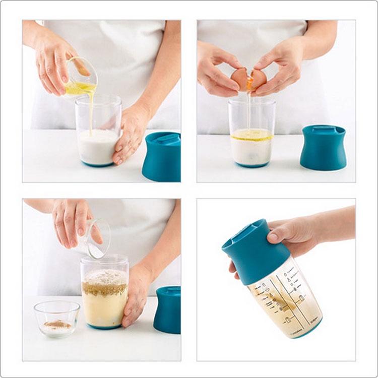 《LEKUE》雙球麵糊搖搖杯(紅)-細節圖3