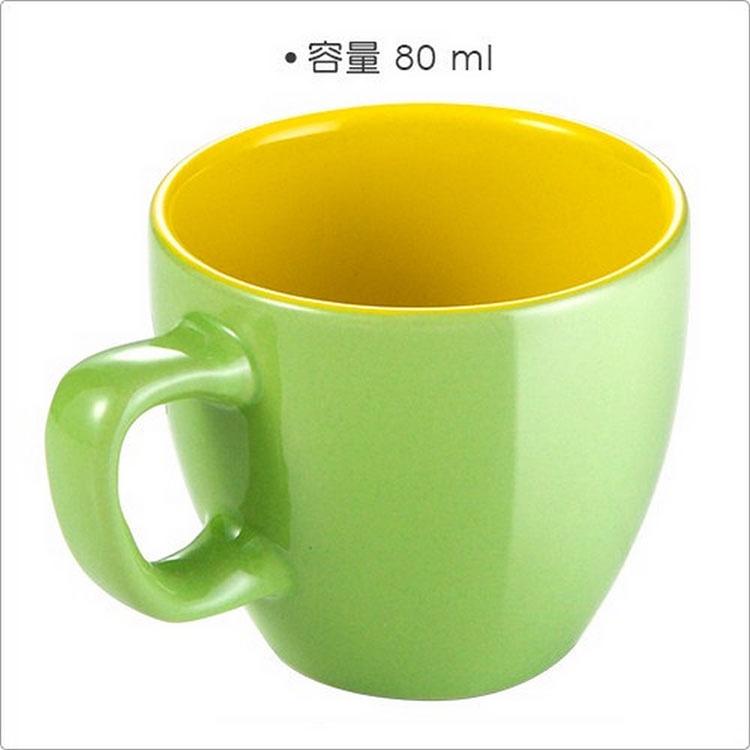 《tescoma》濃縮咖啡杯(綠黃80ml) | 義式咖啡杯 午茶杯-細節圖3