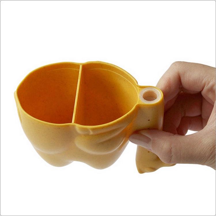 《八幡化成》造型雙格量米杯(橘駱駝) | 舀匙 舀杯 量杯 量匙-細節圖4