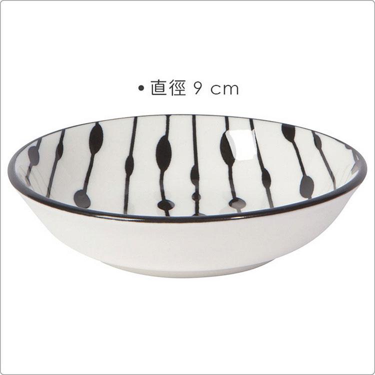 《NOW》紋繪瓷製醬料碟6入(黑9cm) | 醬碟 醬油碟 小碟子 小菜碟-細節圖3