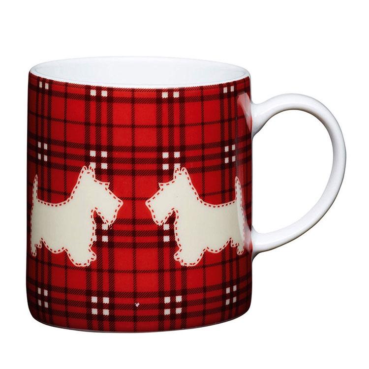 《KitchenCraft》瓷製濃縮咖啡杯(格紋㹴80ml) | 義式咖啡杯 午茶杯-細節圖2