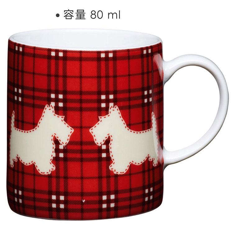 《KitchenCraft》瓷製濃縮咖啡杯(格紋㹴80ml) | 義式咖啡杯 午茶杯-細節圖3