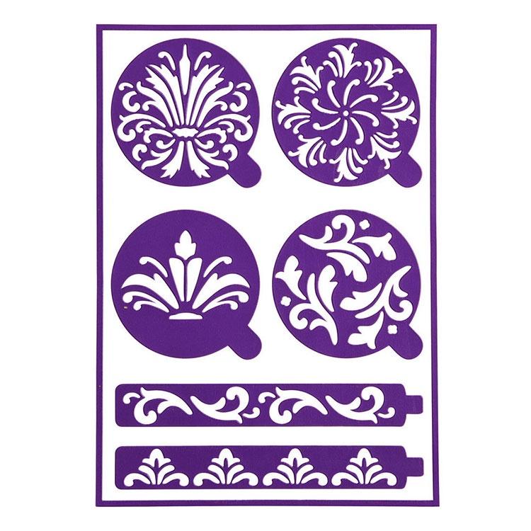 《Wilton》紋飾蛋糕貼紙裝飾片組-細節圖2