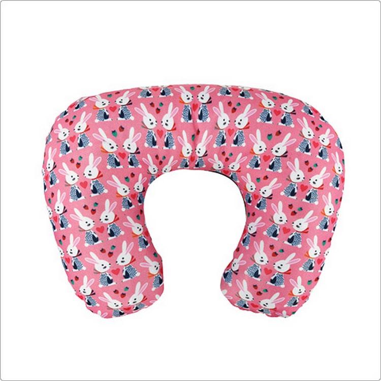 《DQ&CO》好拆洗充氣枕(粉紅兔) | 午睡枕 飛機枕 旅行枕 護頸枕 U行枕-細節圖3