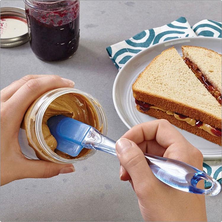 《Wilton》矽膠刮杓刮刀3件(晶透藍) | 攪拌刮刀 刮刀 奶油刮刀 抹刀-細節圖7