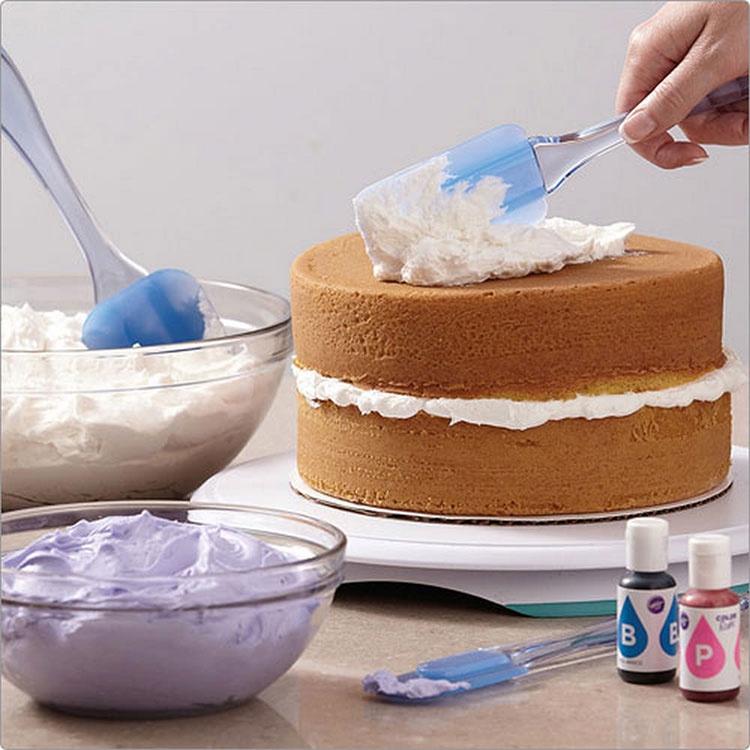 《Wilton》矽膠刮杓刮刀3件(晶透藍) | 攪拌刮刀 刮刀 奶油刮刀 抹刀-細節圖9