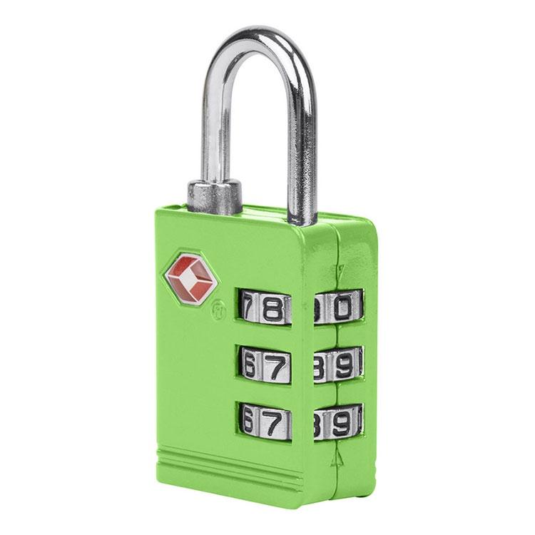 《TRAVELON》TSA三碼防盜密碼鎖(綠) | 防盜鎖 安全鎖 行李箱鎖-細節圖2