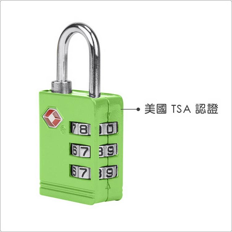 《TRAVELON》TSA三碼防盜密碼鎖(綠) | 防盜鎖 安全鎖 行李箱鎖-細節圖3
