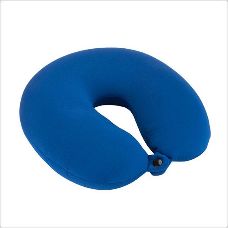 《TRAVELON》U型扣式顆粒護頸枕(藍) | 午睡枕 飛機枕 旅行枕 護頸枕 U行枕-細節圖2