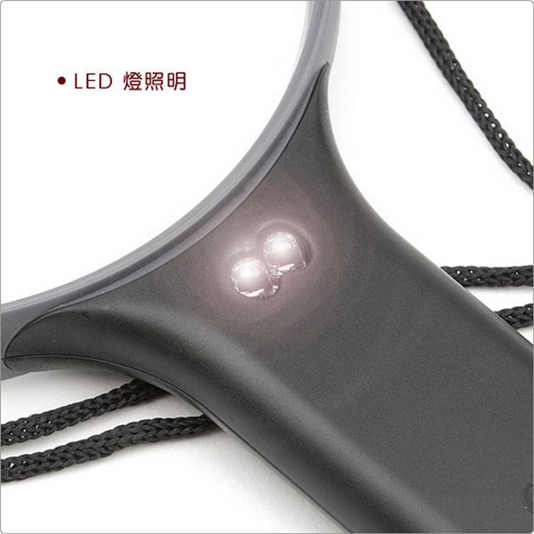 《CARSON》LED頸掛式放大鏡(2x) | 物品觀察 老人閱讀 年長長者 輔助視力-細節圖4