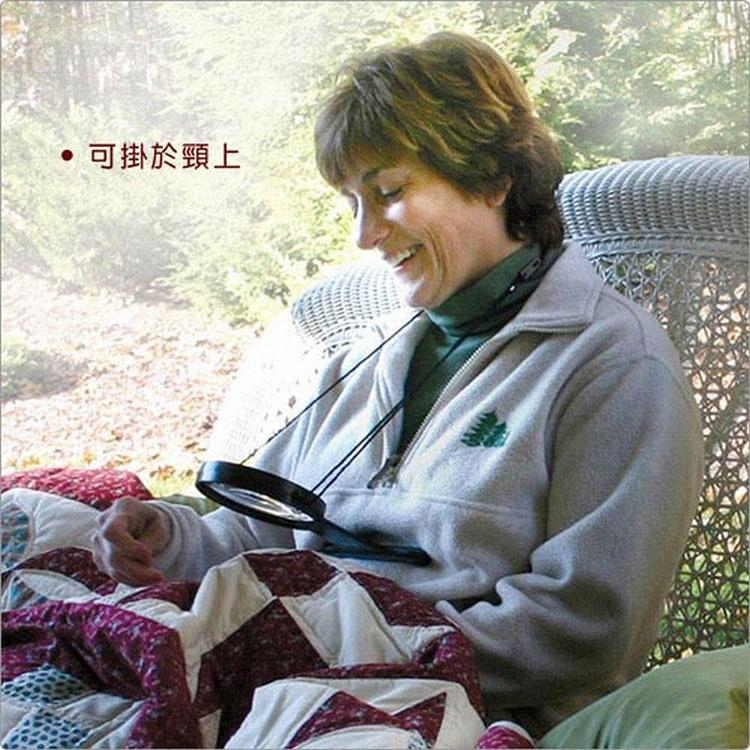 《CARSON》LED頸掛式放大鏡(2x) | 物品觀察 老人閱讀 年長長者 輔助視力-細節圖5