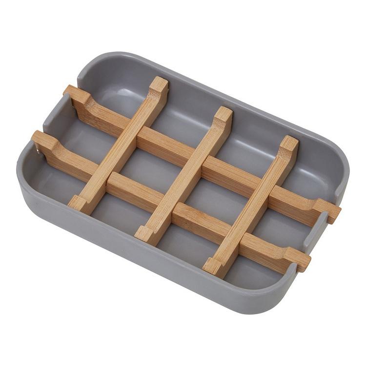 《Premier》Canyon竹纖維肥皂盒(灰) | 肥皂架 香皂碟 皂盒-細節圖2