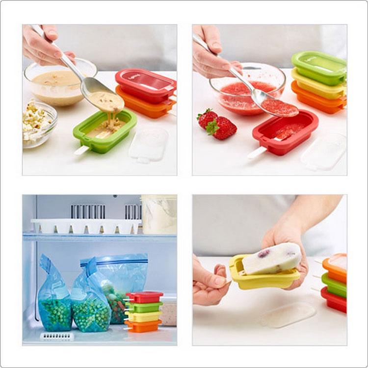 《LEKUE》好堆疊冰棒模4件(60ml) | 冰棒盒 雪糕模 製冰模 枝仔冰棒-細節圖4