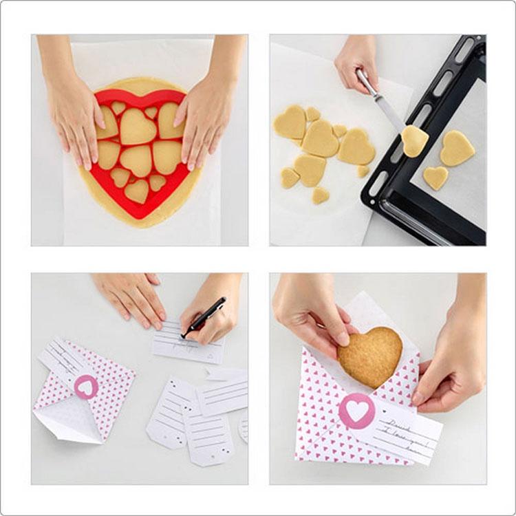 《LEKUE》拼圖餅乾模(愛心) | 餅乾模 餅乾壓模 烘焙點心-細節圖5