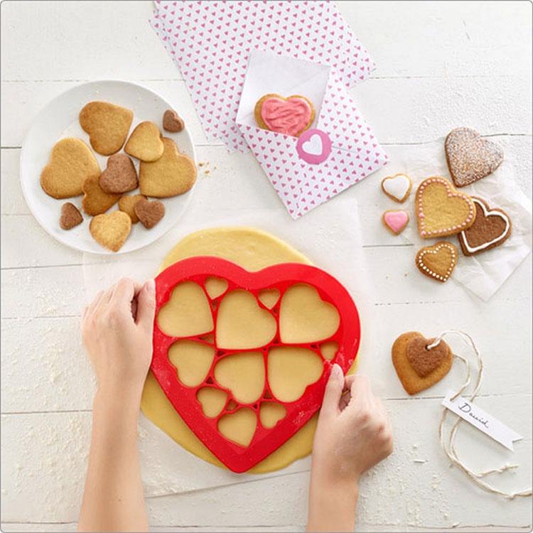 《LEKUE》拼圖餅乾模(愛心) | 餅乾模 餅乾壓模 烘焙點心-細節圖7