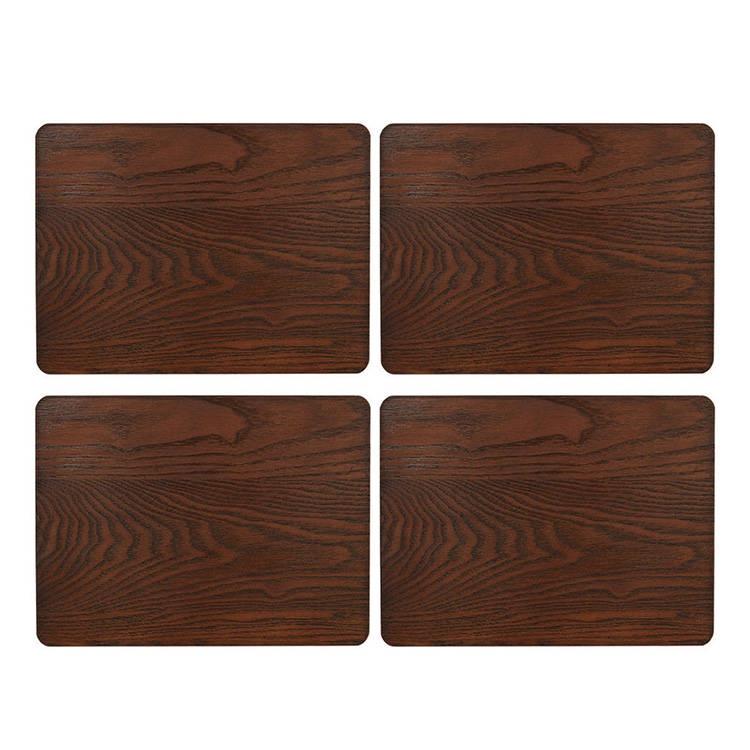 《Creative Tops》木紋餐墊4入(深棕29cm) | 桌墊 杯墊-細節圖2