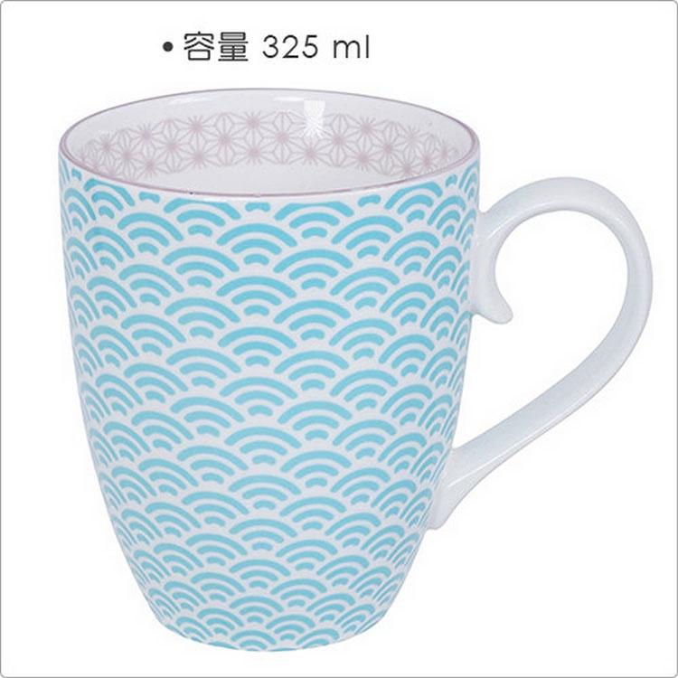 《Tokyo Design》圖騰馬克杯(青325ml) | 水杯 茶杯 咖啡杯-細節圖3