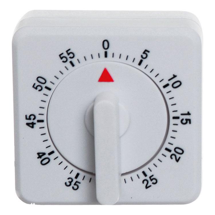 《EXCELSA》方形發條計時器(白) | 廚房計時器-細節圖2