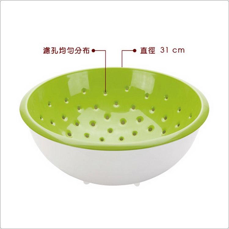 《tescoma》Vita過濾籃+洗滌籃(28cm) | 瀝水籃瀝水盆-細節圖3