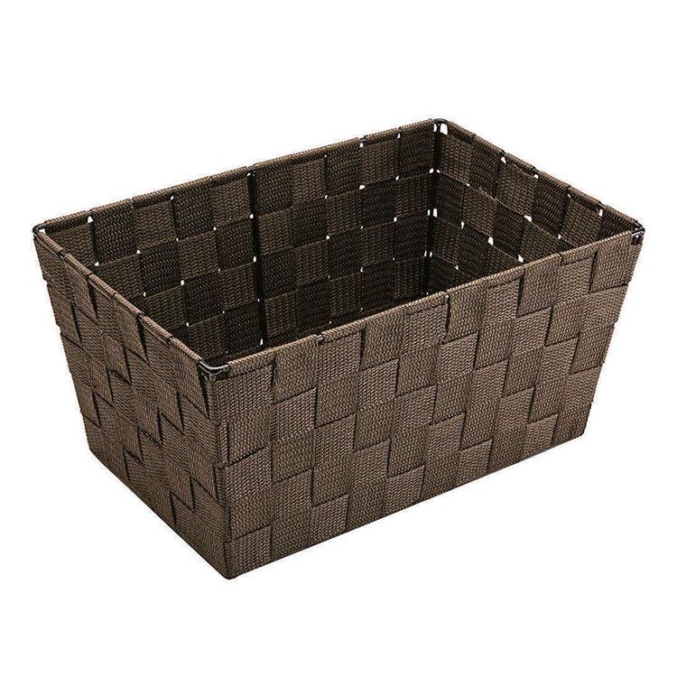 《VERSA》長方編織收納籃(深棕30cm) | 整理籃 置物籃 儲物箱-細節圖2