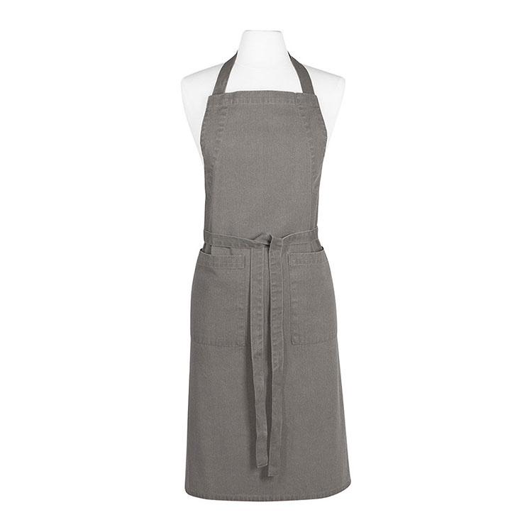 《NOW》平口雙袋圍裙(岩灰) | 廚房圍裙 料理圍裙 烘焙圍裙-細節圖2