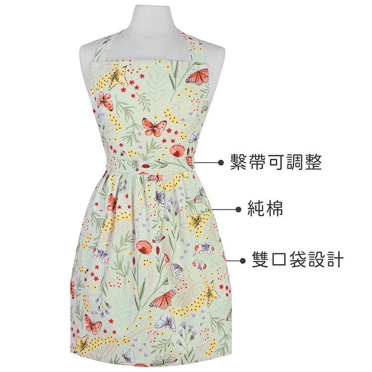 《NOW》經典雙袋圍裙(晨光庭園) | 廚房圍裙 料理圍裙 烘焙圍裙-細節圖3