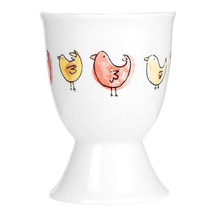 《KitchenCraft》瓷製蛋杯(小雞) | 雞蛋杯 蛋托 早午餐 餐具-細節圖2