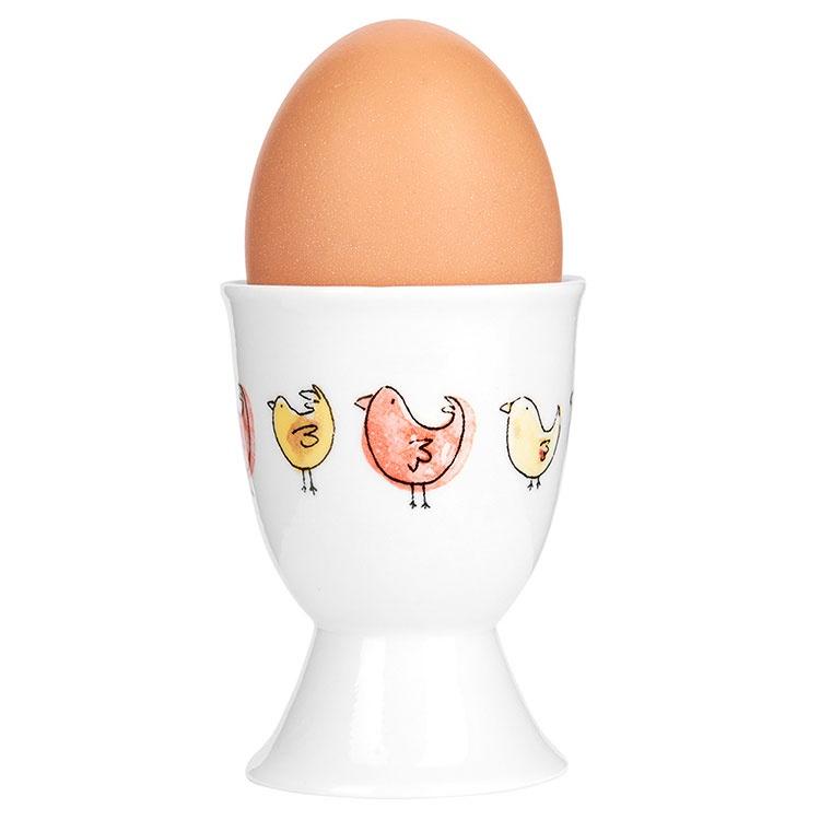 《KitchenCraft》瓷製蛋杯(小雞) | 雞蛋杯 蛋托 早午餐 餐具-細節圖4
