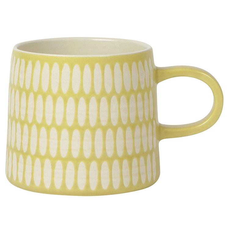 《danica》石陶馬克杯(長點黃400ml) | 水杯 茶杯 咖啡杯-細節圖2