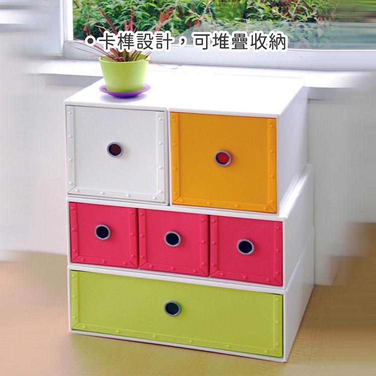 《八幡化成》抽屜整理收納箱(簡約白34cm) | 整理籃 置物籃 儲物箱-細節圖4