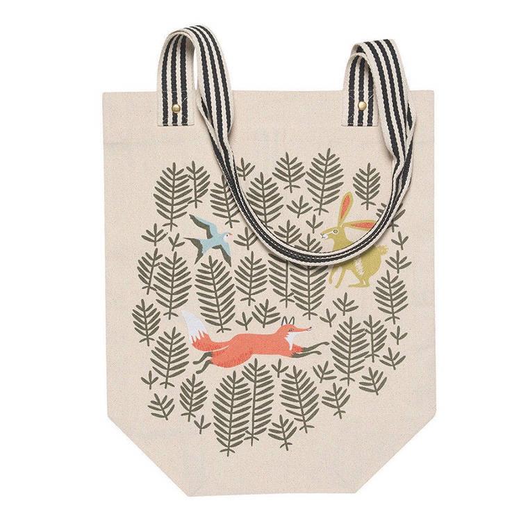 《danica》純棉帆布托特包(童話叢林) | 側背包 斜背包 背帶包-細節圖2