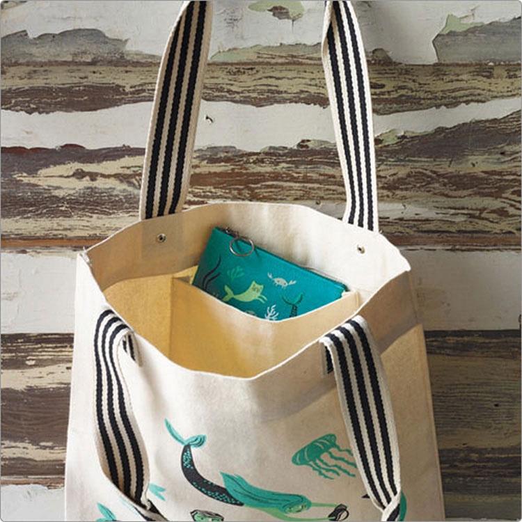 《danica》純棉帆布托特包(童話叢林) | 側背包 斜背包 背帶包-細節圖4