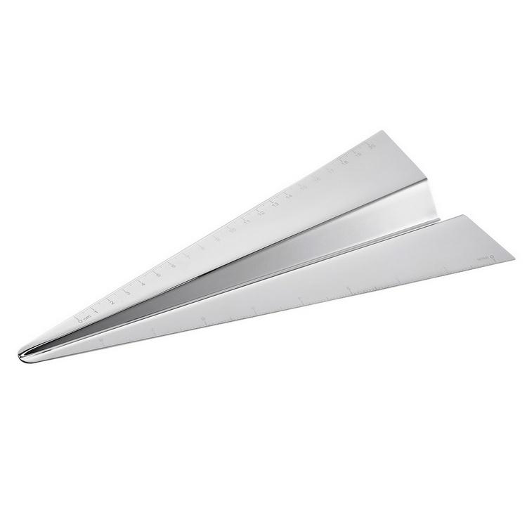 《Philippi》Airplane紙飛機不鏽鋼直尺(20cm) | 量尺 伸縮捲尺 量衣尺-細節圖2